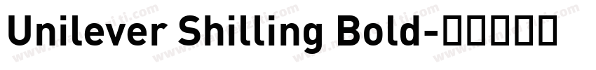 Unilever Shilling Bold字体转换